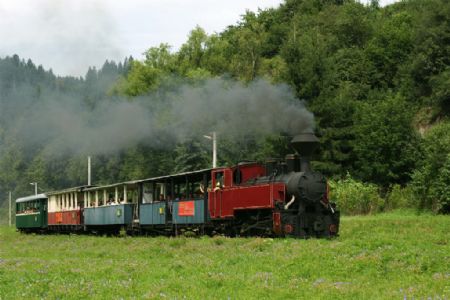 Rešica projíždí mezi Sitárkou a stanicí Čierny Balog, Autor: Karel Pryl